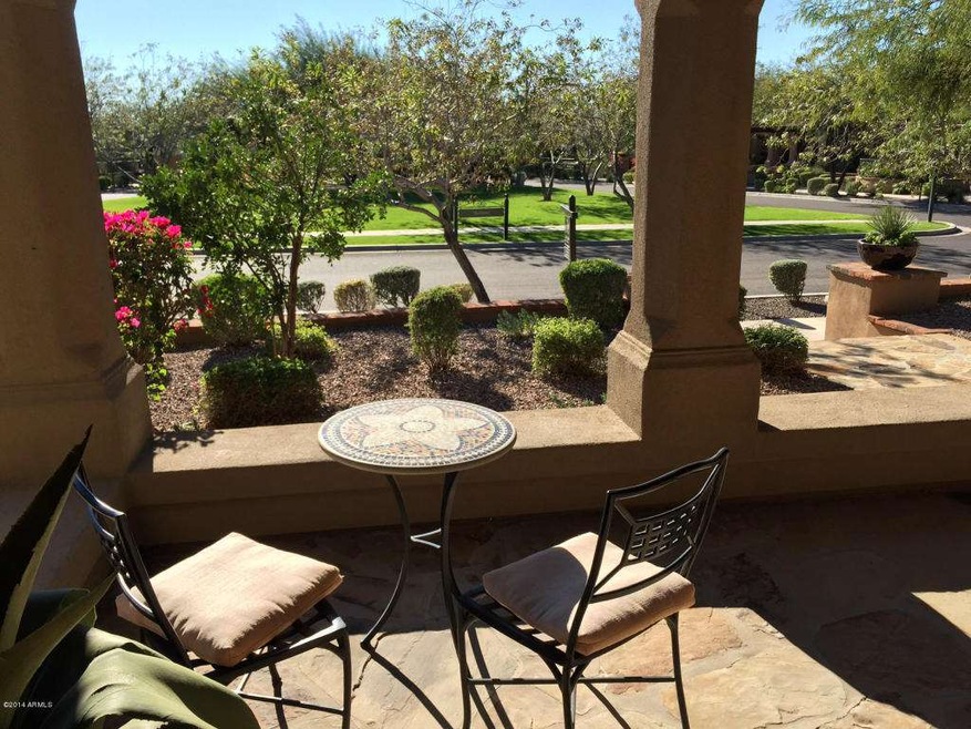front porch overlooking park
