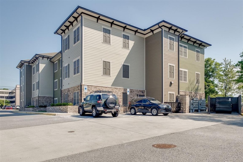 Photo of the private open parking lot