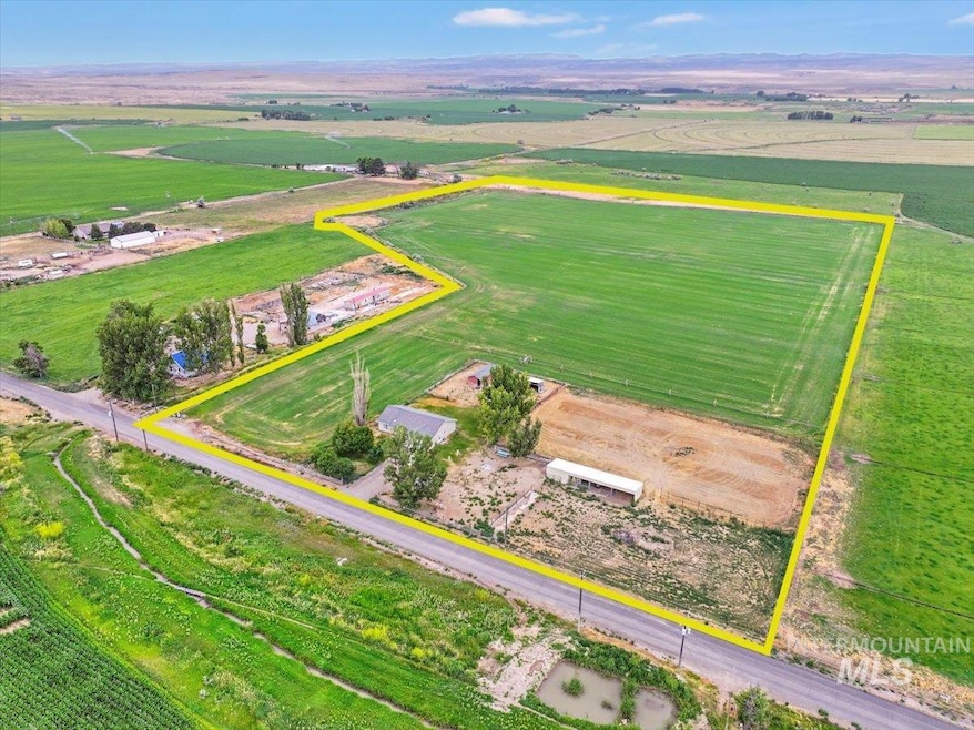 View of rural area featuring property boundaries highlighted