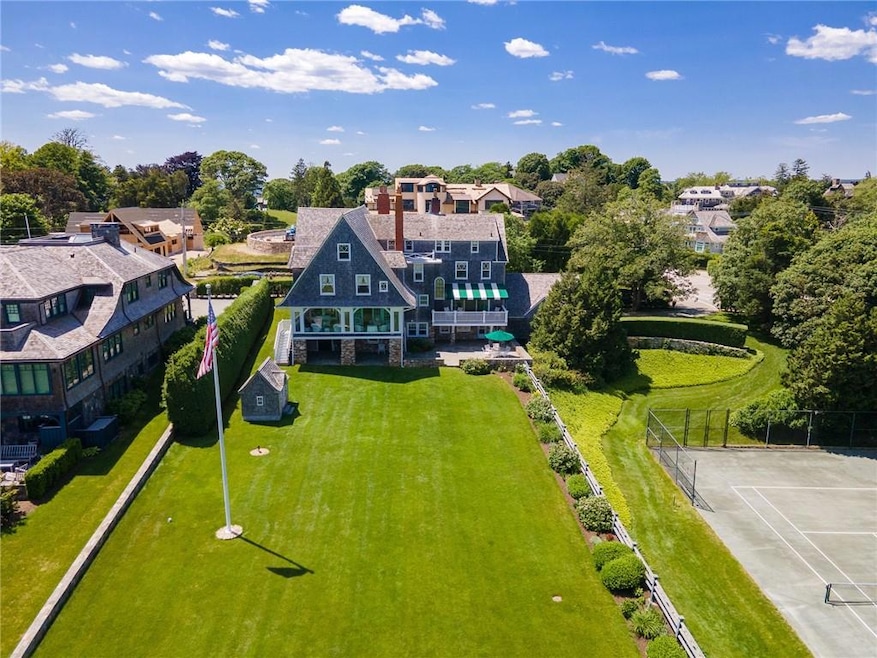 A sweeping lawn