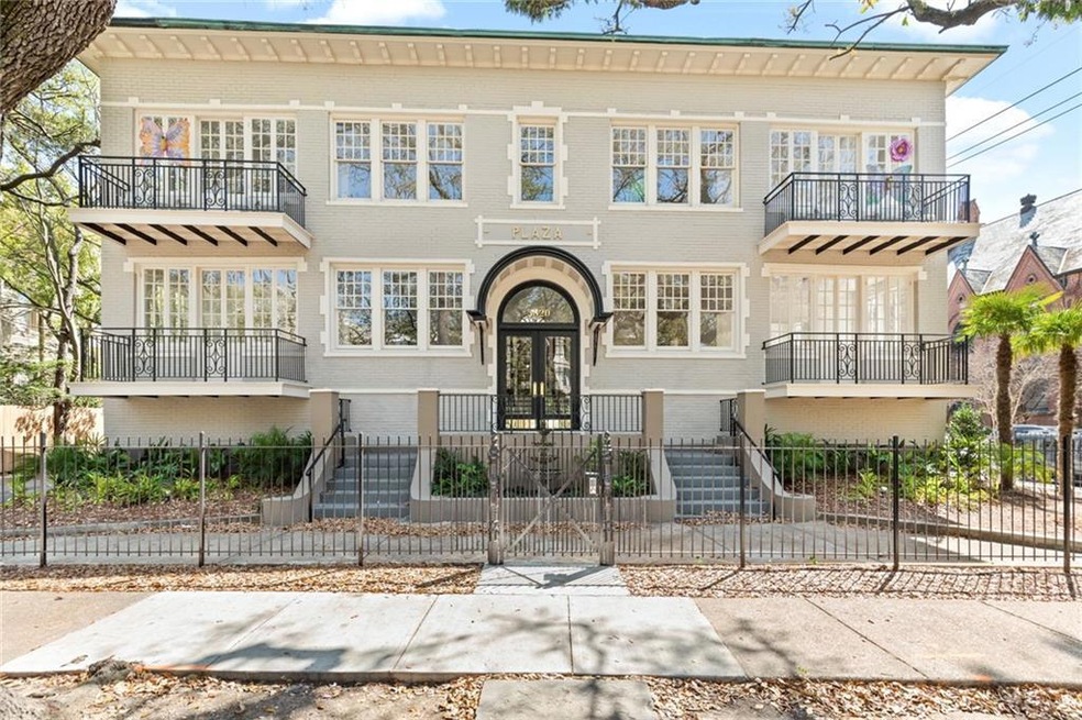 Gated Entry with Fountain Courtyard and balconies
