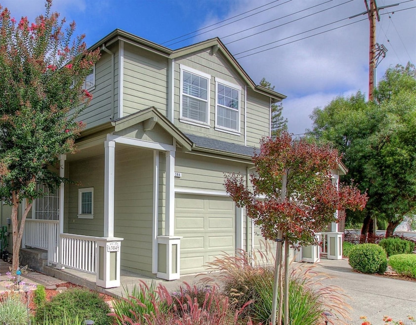 Welcoming Front With Single Car Garage!