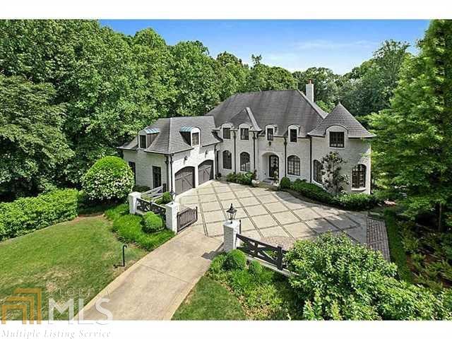 Aerial view of the property, the home is actually 