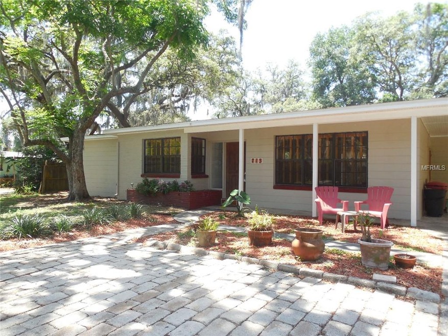 Welcoming front porch; no need to jockey cars with