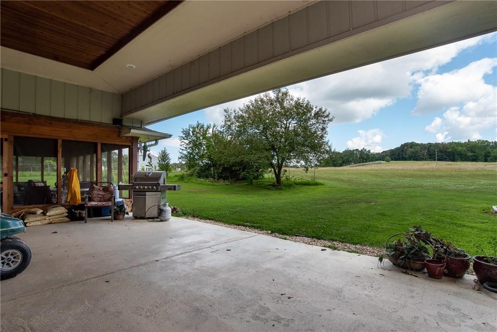 View from the covered patio