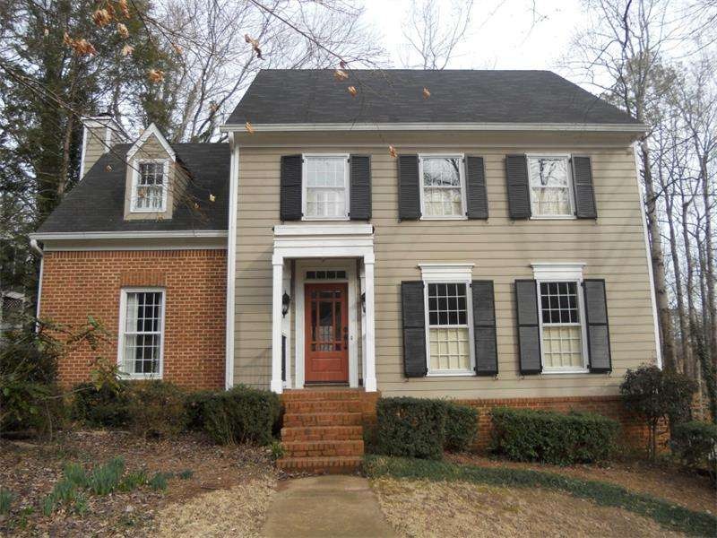 A well lighted entry adds to this lovely 2-story h