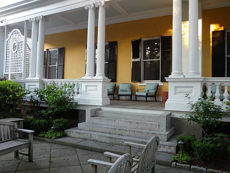 Exterior Front. West Porch