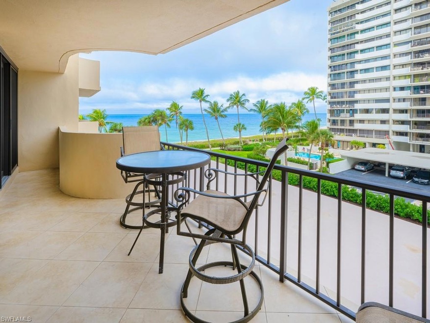 The lanai and view from condo 302 in Surfsedge