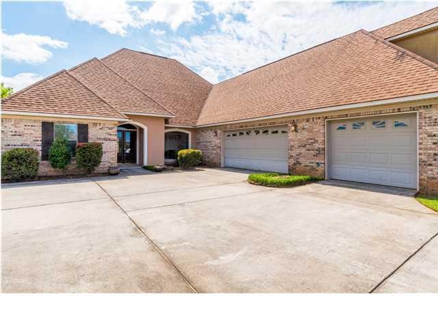 Front View with Three Car Garage