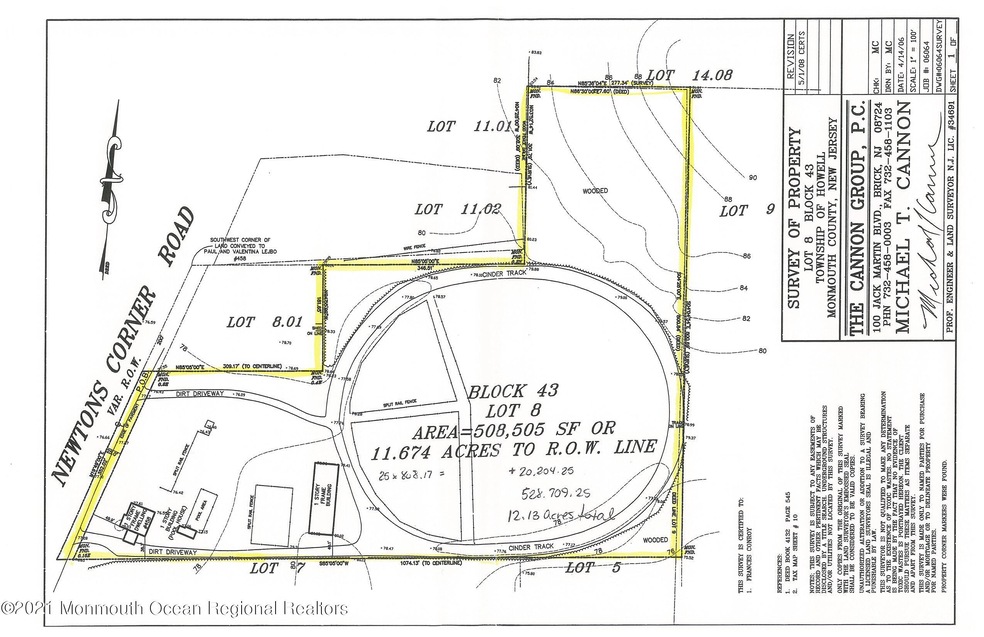 458 newton's corner rd survey