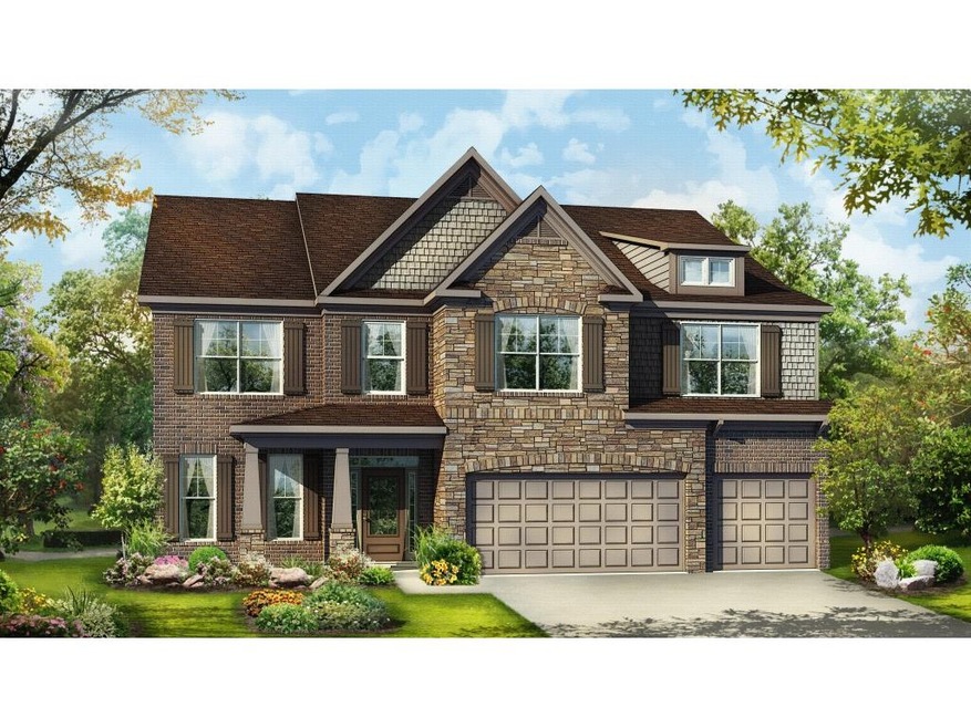 Color rendering of plan & elevation
