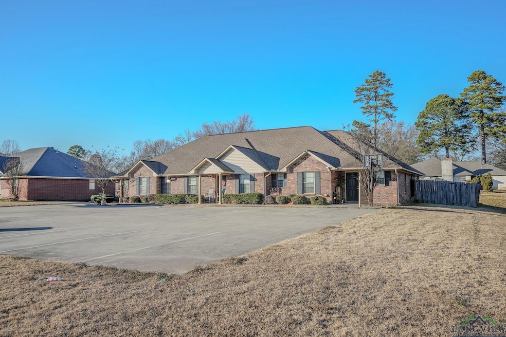View of single story home