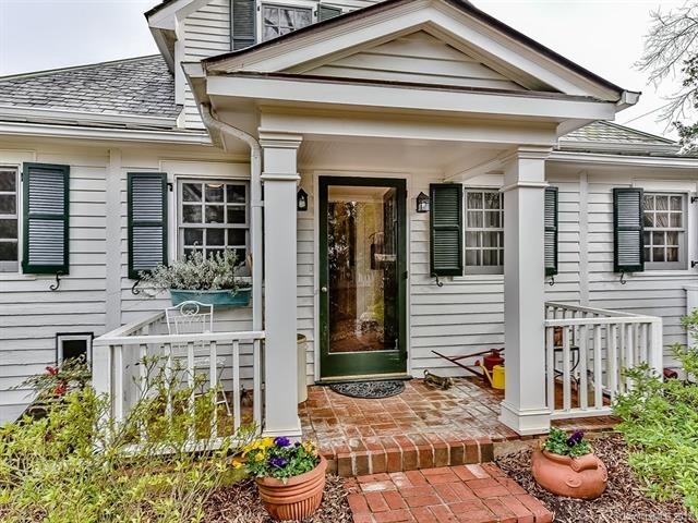 Charming covered back porch