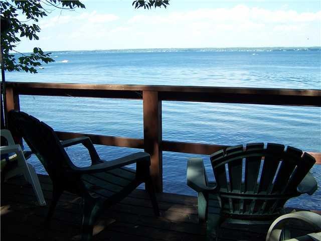 View Stairs and decking to the shore