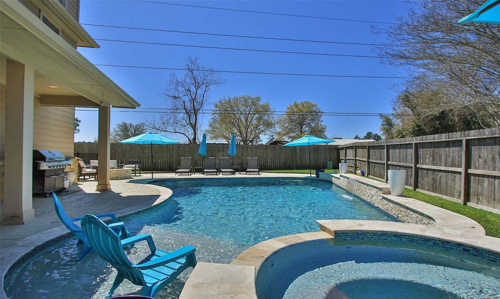 Welcome home.   You picked the perfect time to buy a home with an almost new pool, just before the warm weather gets here.   This beautiful Darling Homes 4 bedroom home has space galore, updates, and this beautiful backyard.  What more could you ask for?