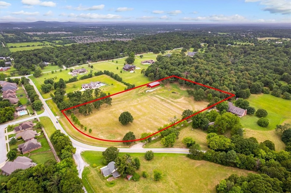 Aerial view 1 - with old property lines