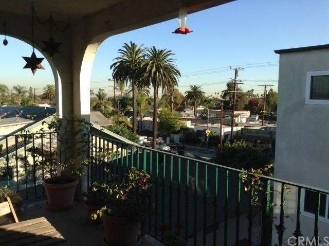 Living room balcony with view
