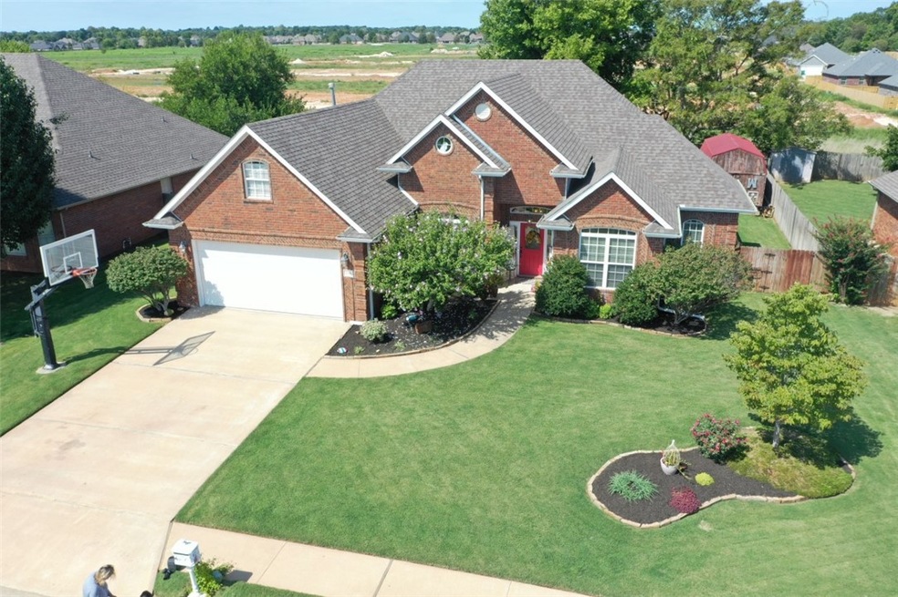 Front of the home via a drone