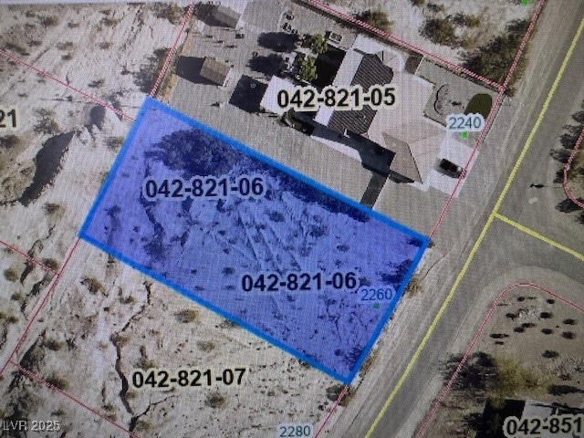 Map / location featuring property parcel outlined