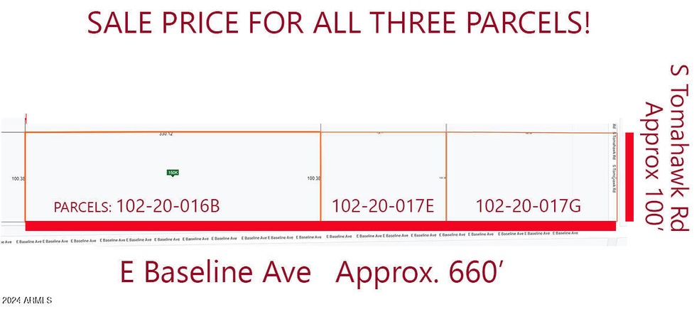 ALL THREE FRONTAGE LOTS