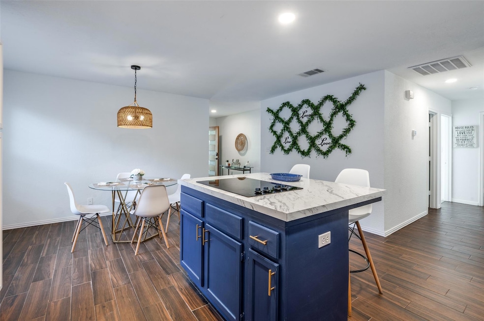 Modern design elements have transformed this space