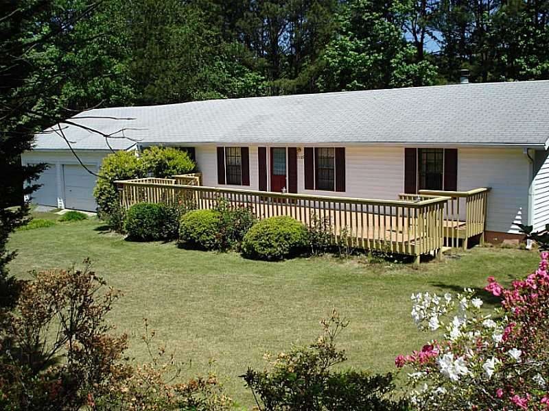 Front of the house with huge attached garage