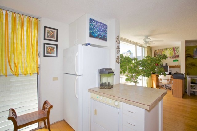 Plenty of counter space and open feel.