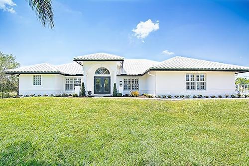 front of the home