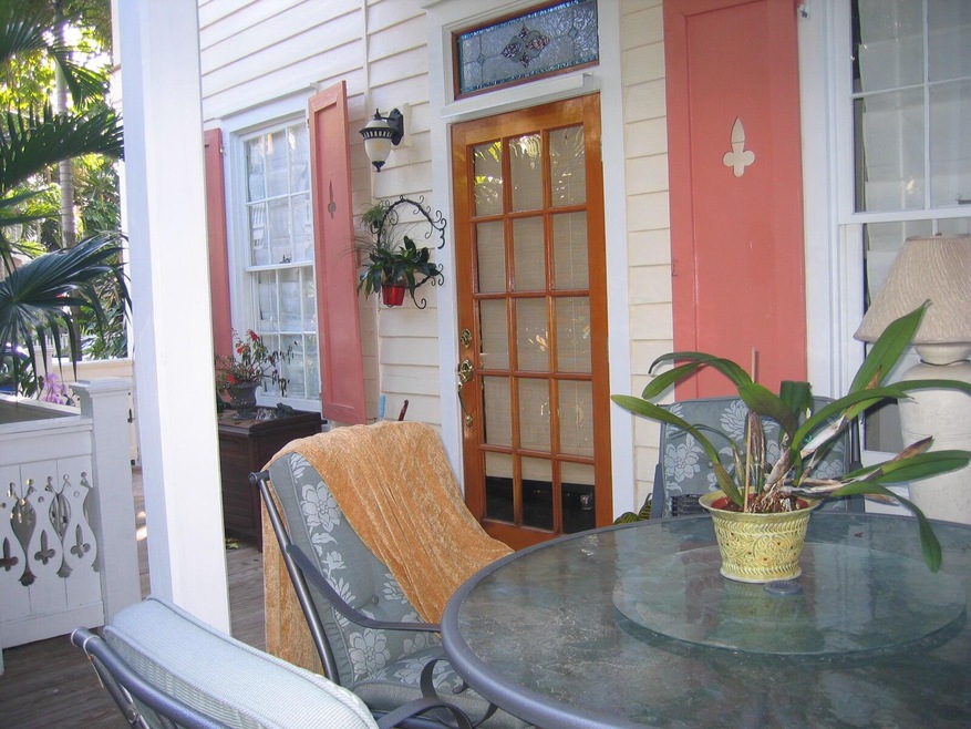 Covered Deck Side Entrance