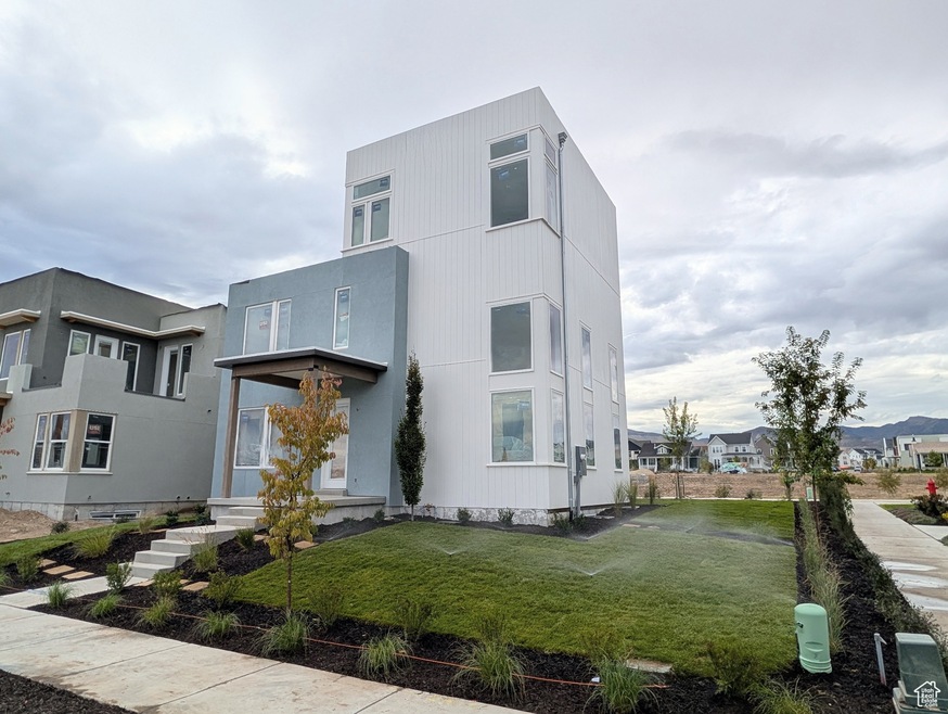 View of contemporary house