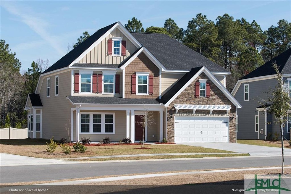 Exterior photo not of actual model; model home has