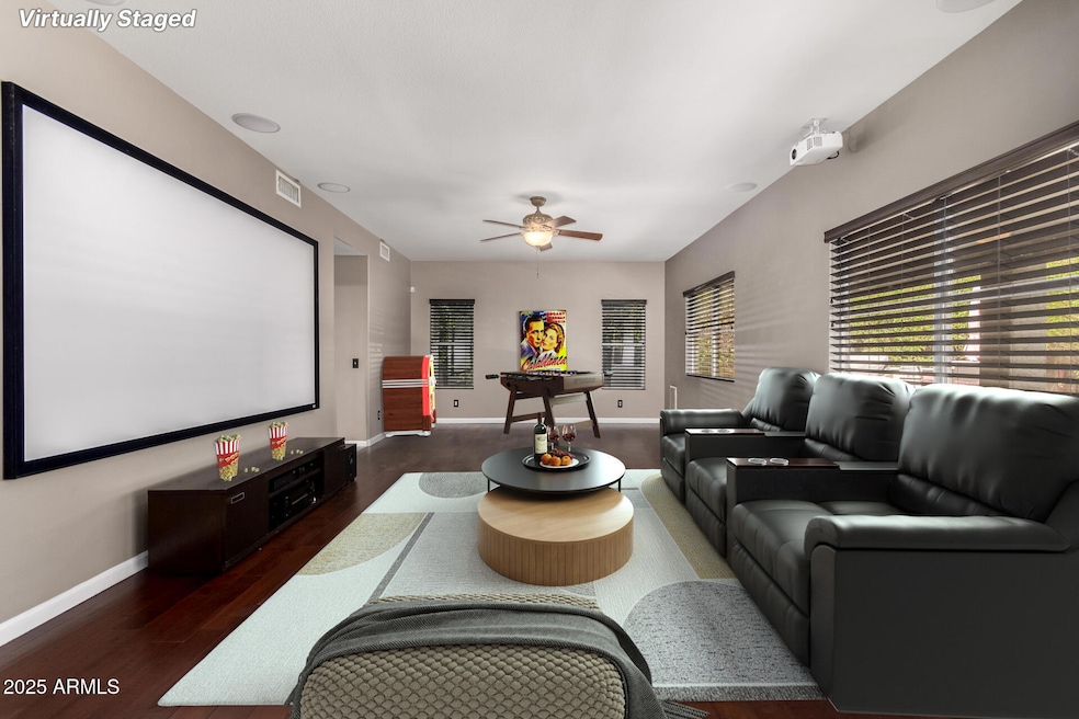Virtually Staged theater room