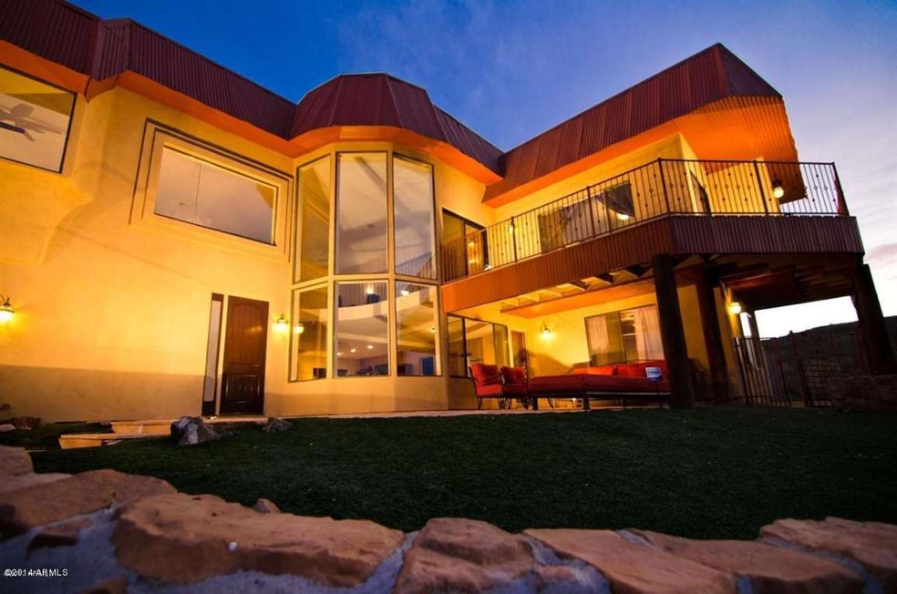Close up of front at night