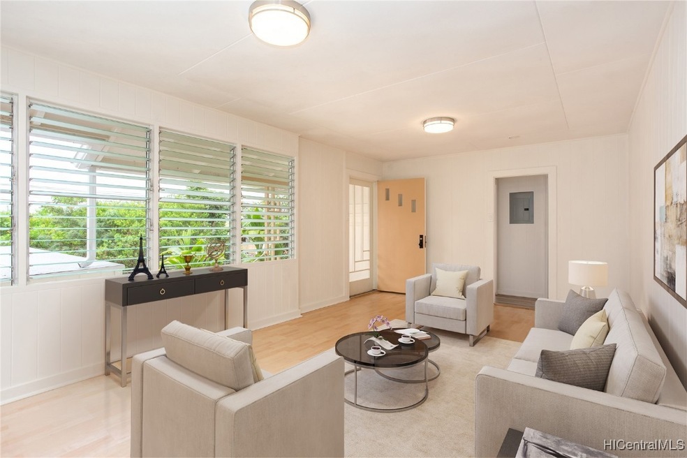 Living room - virtually staged.