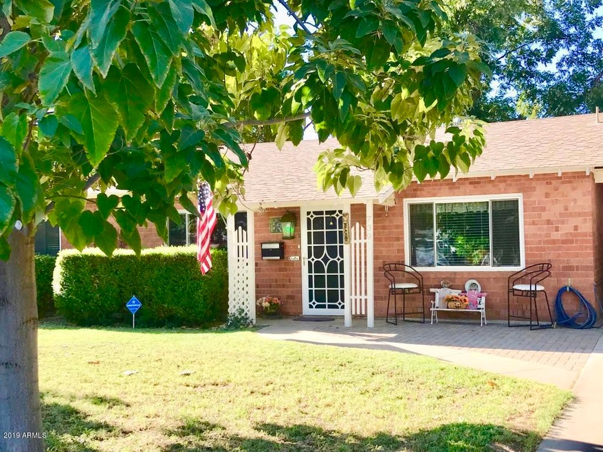 front of the home