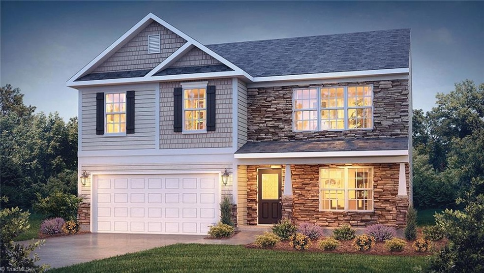 This is an illustration of a Charleston elevation C and not the actual home. The actual home is under construction Garage hand and exterior color selections may vary with actual home.