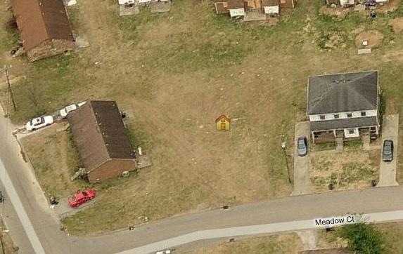 Vacant lot ready for a duplex.