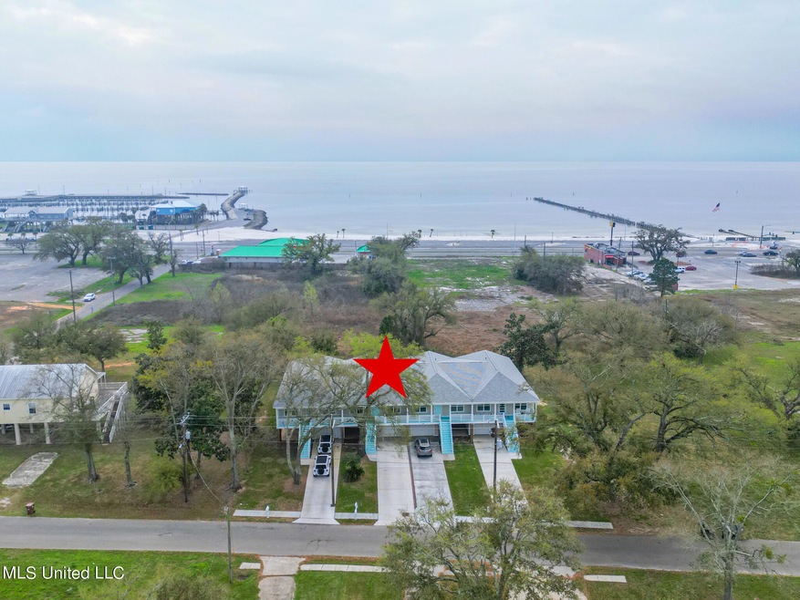 Aerial of beach