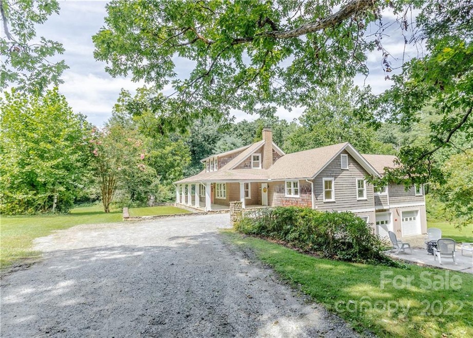 View from driveway as you pull in to 1315 Brevard Road!