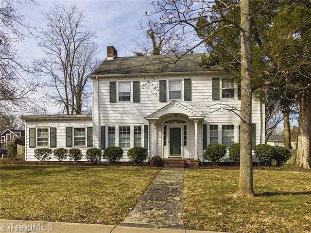 Exterior Front. Charm, History and Character in Updated Colonial Home.  4 Bedrooms, 2 1/2 Baths with Master on the Main.