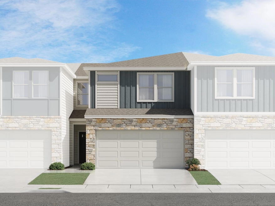Multi unit property with a garage, board and batt