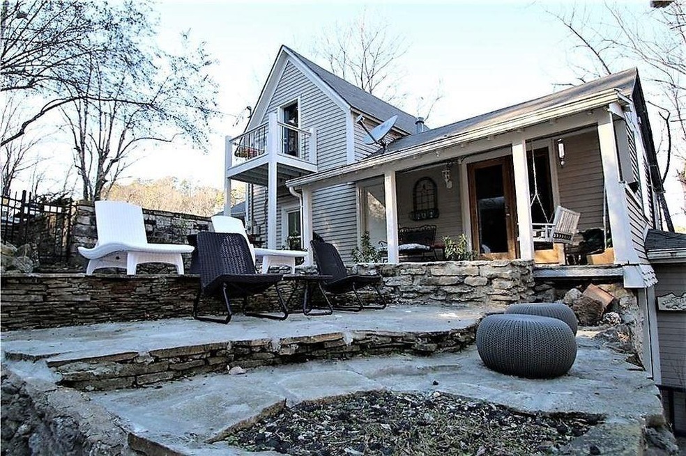 terraced side yard