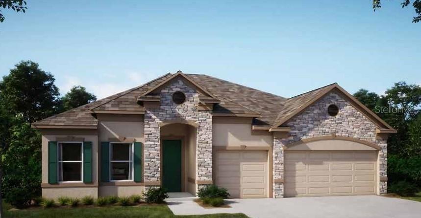 Artist Rendering-Model home - actual features may vary.