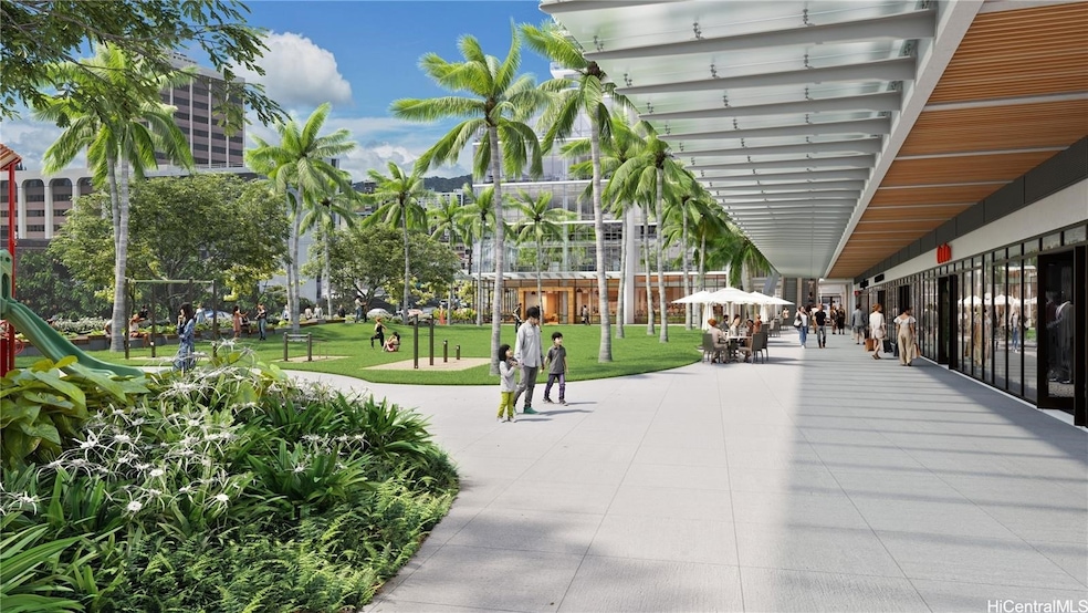 Park and retail and restaurants