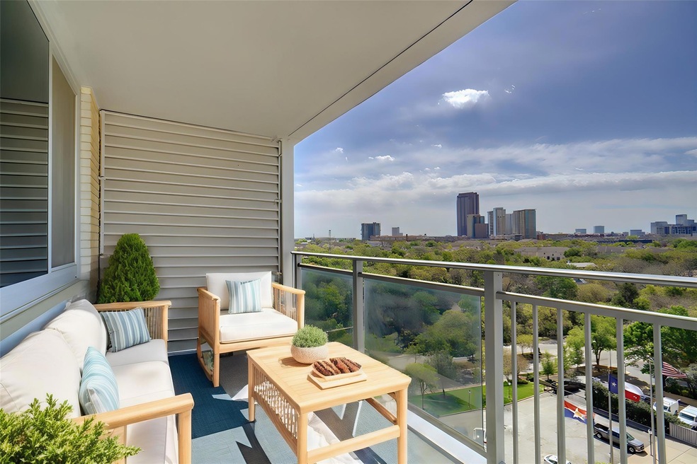 View of balcony virtually staged