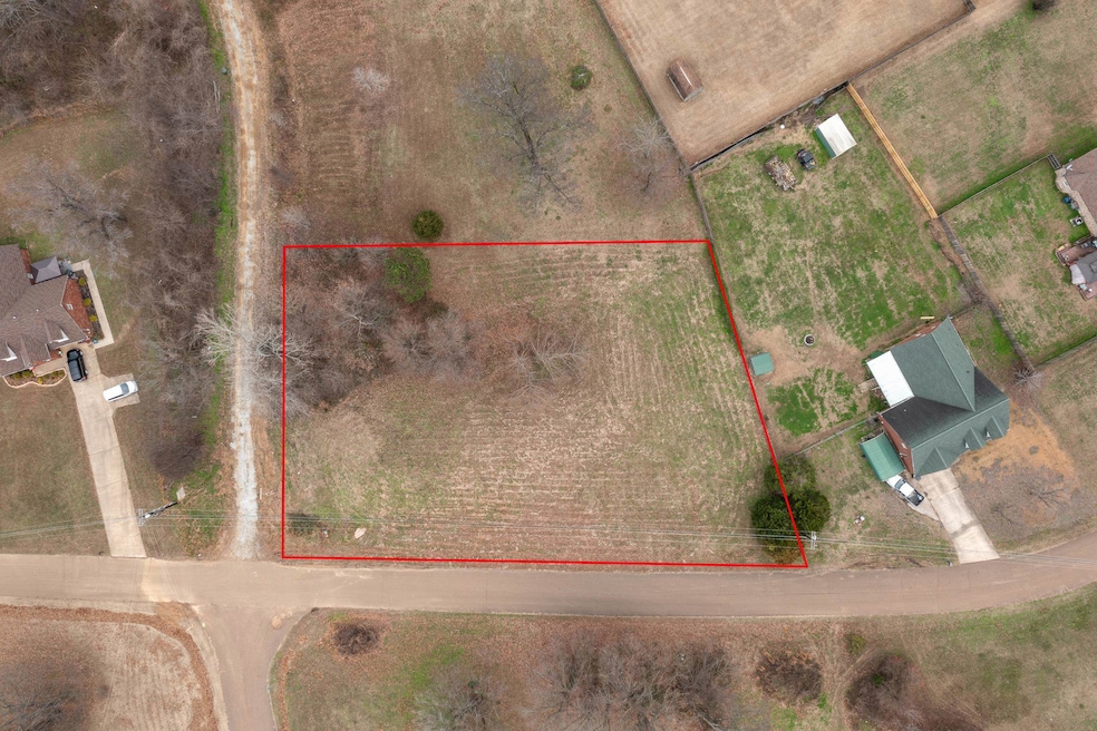 Birds eye view of property with a rural view