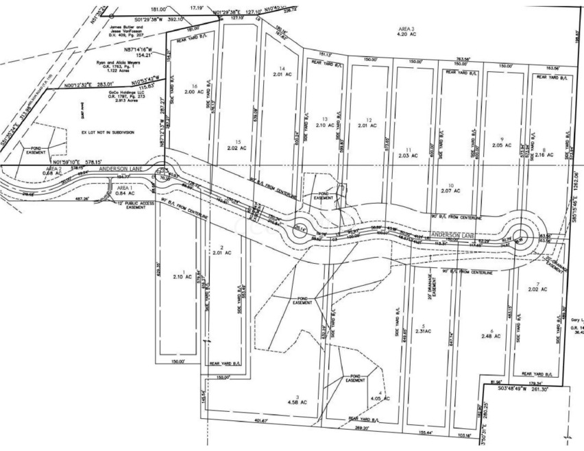 16 lot TRE layout
