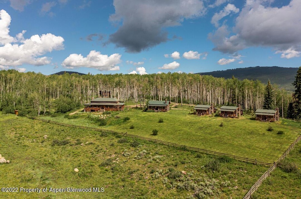 View of Lodge and Cabins