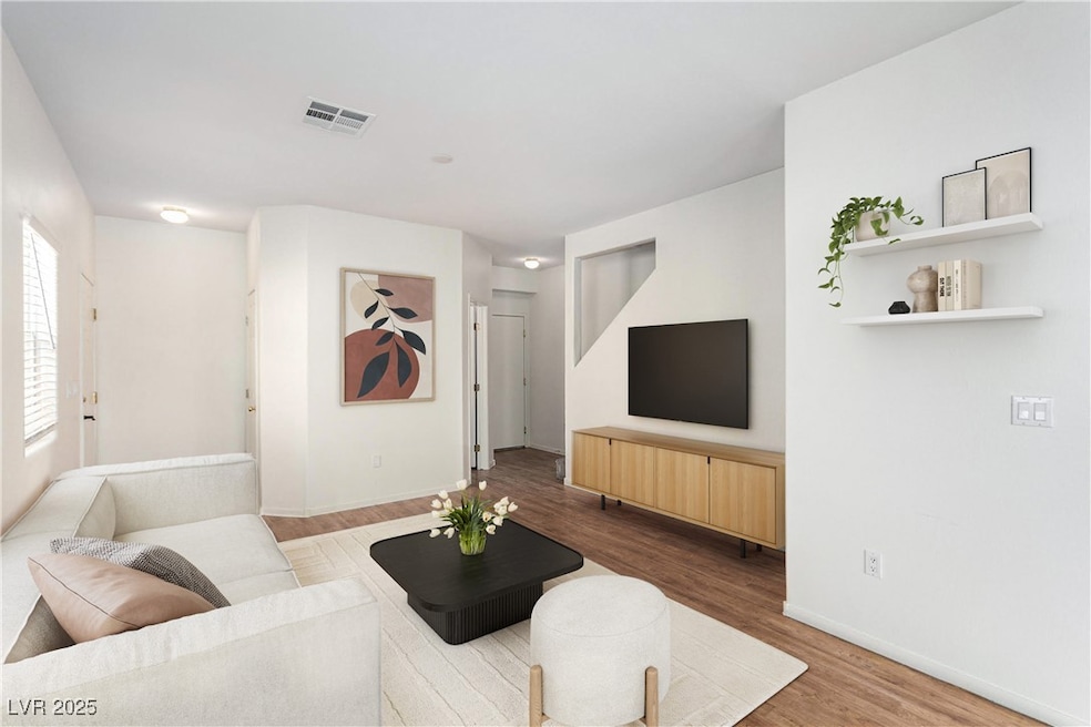 Virtually Staged* Living room featuring visible ve