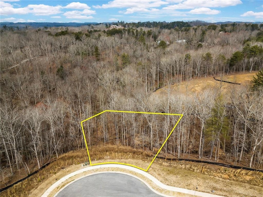 View of property location with property parcel outlined